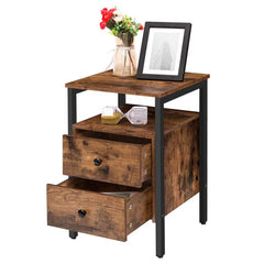 Novalay Nightstands (Set of 2) 2 - Drawer 24" Tall 