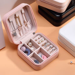 Portable Single-Layer Mini Jewelry Box frendzys