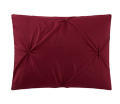 Sharper Image 9-Piece Burgundy Pintuck down Alternative