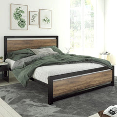 Marilee Wood Bed Frame W/ Headboard