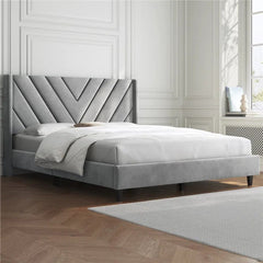 Permelia Wingback Bed