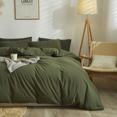 Washed Cotton Duvet Cover Set