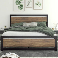 Marilee Wood Bed Frame W/ Headboard