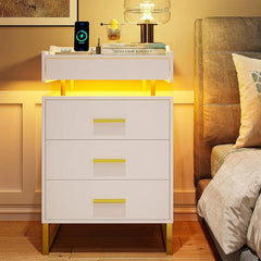 Ellisia Nightstand With LED Lights