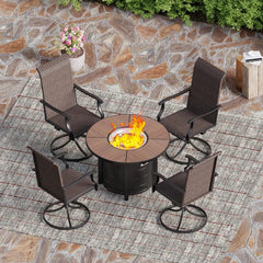 Krohn Round Outdoor Dining Set