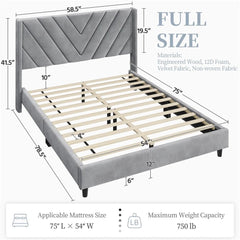 Permelia Wingback Bed frendzys