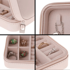 Portable Single Layer Mini Jewelry Box frendzys