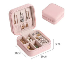 Portable Single-Layer Mini Jewelry Box frendzys