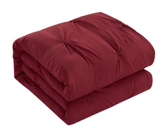 Sharper Image 9-Piece Burgundy Pintuck down Alternative