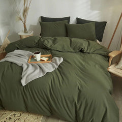 Washed Cotton Duvet Cover Set