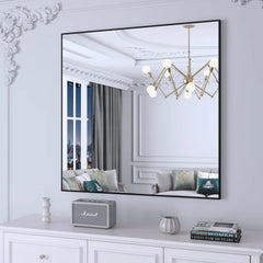 Davon Wall Mounted Black Vanity Mirror