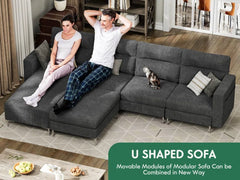 Dune 4 - Piece Upholstered Sectional