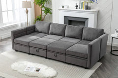 Toxi 8 - Piece Upholstered Sectional