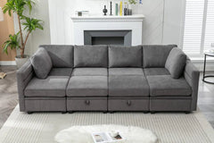 Toxi 8 - Piece Upholstered Sectional