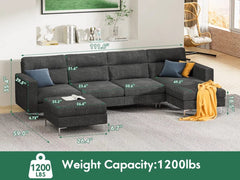 Dune 4 - Piece Upholstered Sectional