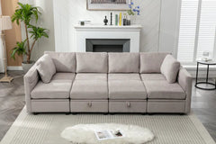 Toxi 8 - Piece Upholstered Sectional