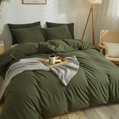 Washed Cotton Duvet Cover Set