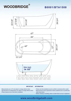  Masino Freestanding Bathtub