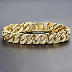 Miami Gold Curb Cuban Bracelet Frendzys