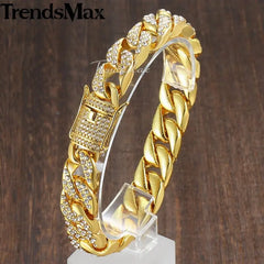 Miami Gold Curb Cuban Bracelet Frendzys