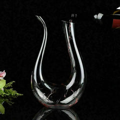 Crystal U-shaped 1500ml Wine Decanter Frendzys