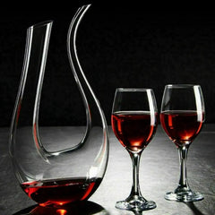 Crystal U-shaped 1500ml Wine Decanter Frendzys