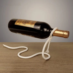 Suspended Rope Wine Bottle Holder Frendzys